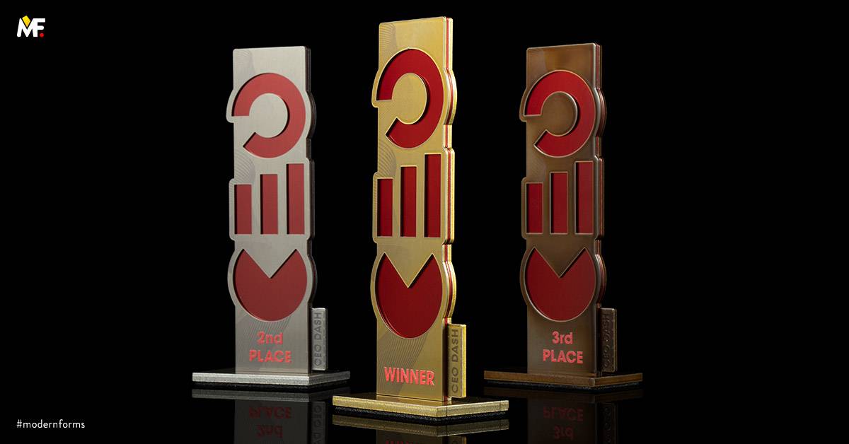 Trophies Commemorative For the employee, for the employer Custom Exclusive Gold Red Stainless steel 