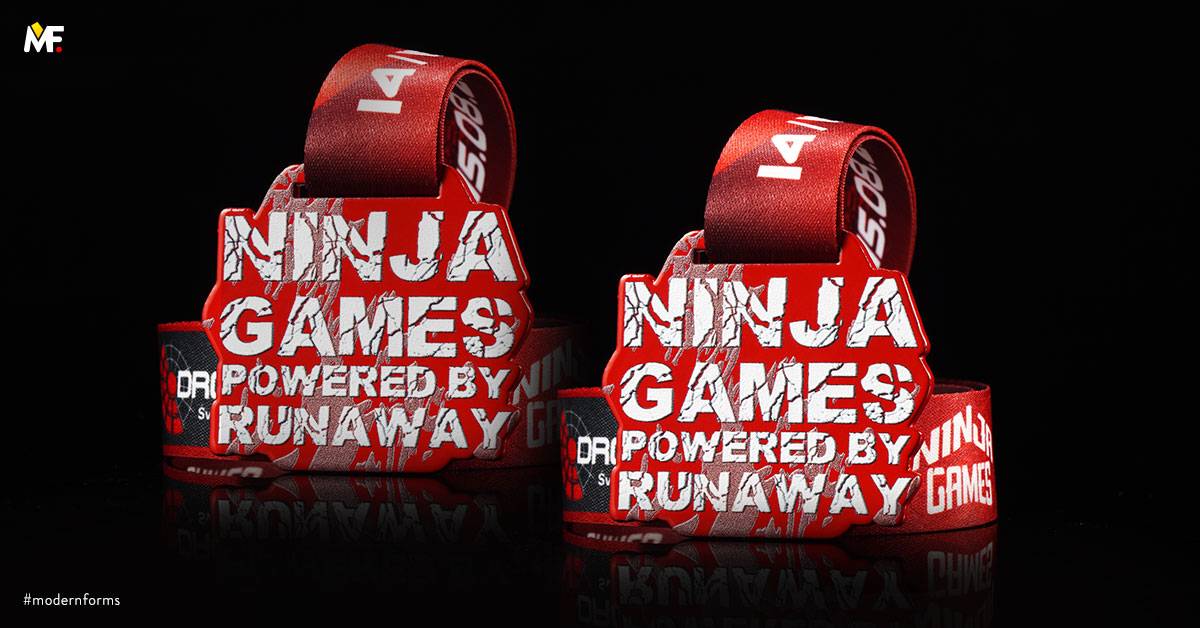 Medals Sport Running Custom Double-sided Premium Red Steel 