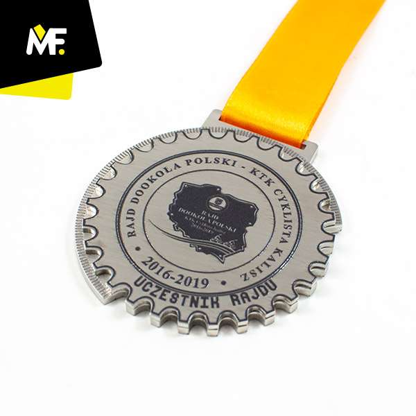 Medals Sport Cycling Custom Cycling Double-sided Medals Premium Silver Sport Stainless steel 