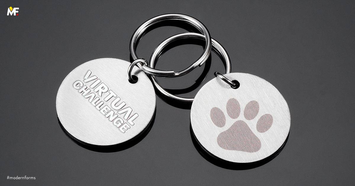 Keyrings Commemorative For loved ones Custom Double-sided Premium Silver Stainless steel 