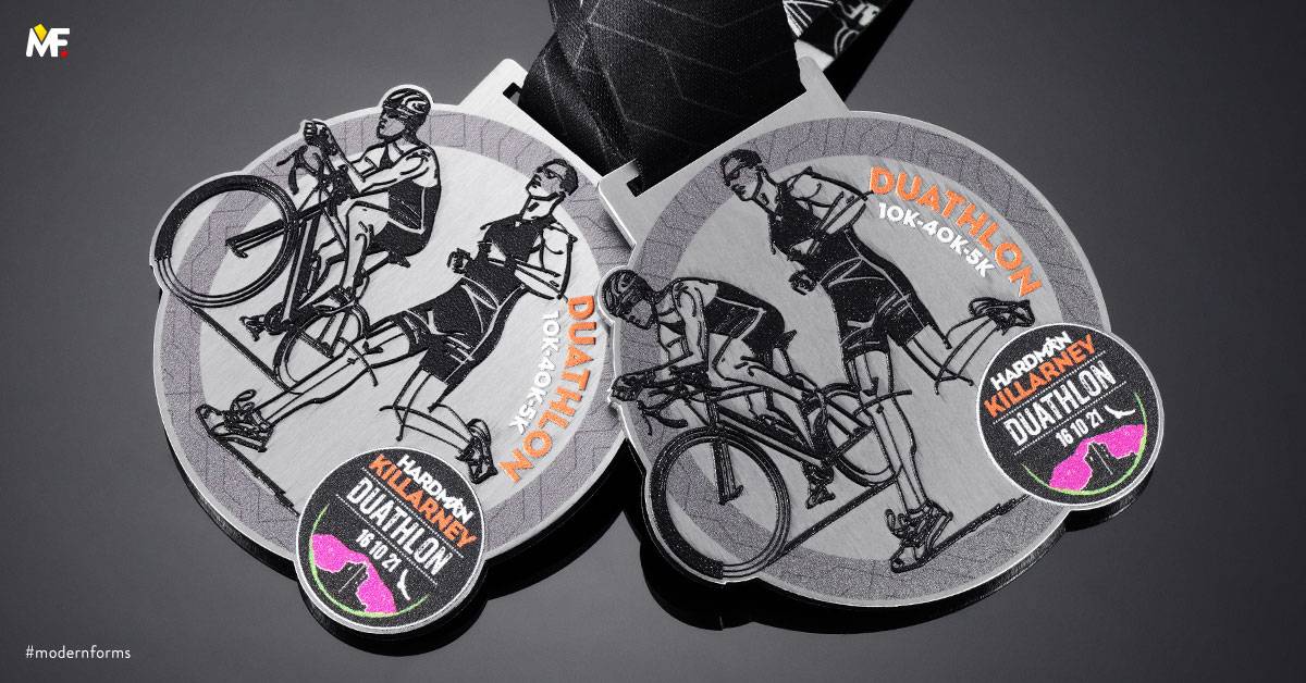 Medals Sport Cycling Custom One-sided Premium Silver Stainless steel 