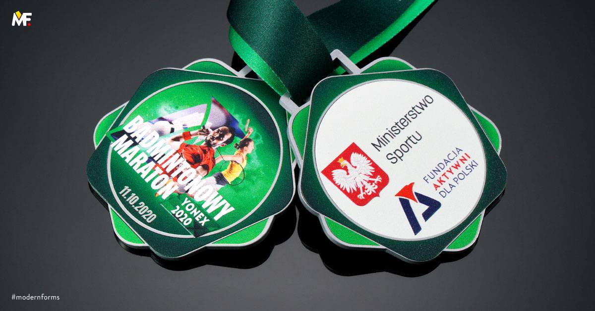 Medals Sport Badminton Custom Double-sided Premium Silver Steel 