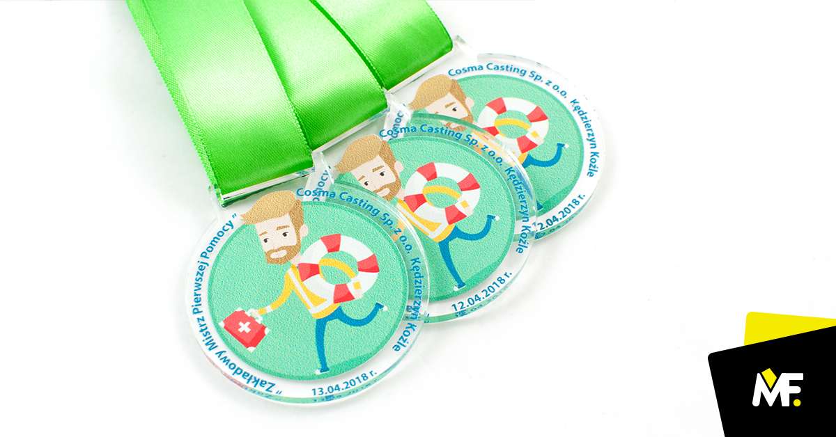 Medals Colourless Medals One-sided Plexiglass Round Standard 