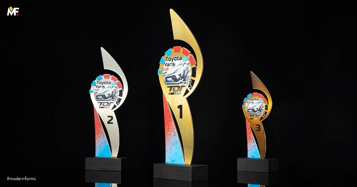Trophies Sport Motosport Brown Custom Gold One-sided Premium Silver Stainless steel Wood 
