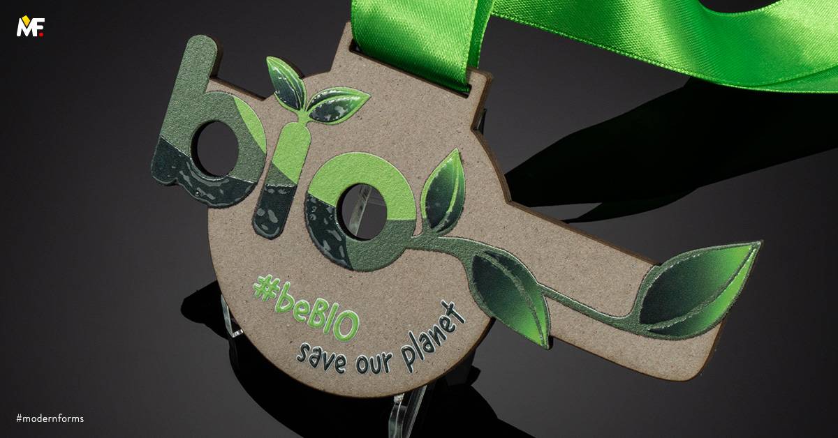 Medals Commemorative Eco friendly Cut outs Exclusive One-sided Recycled material 