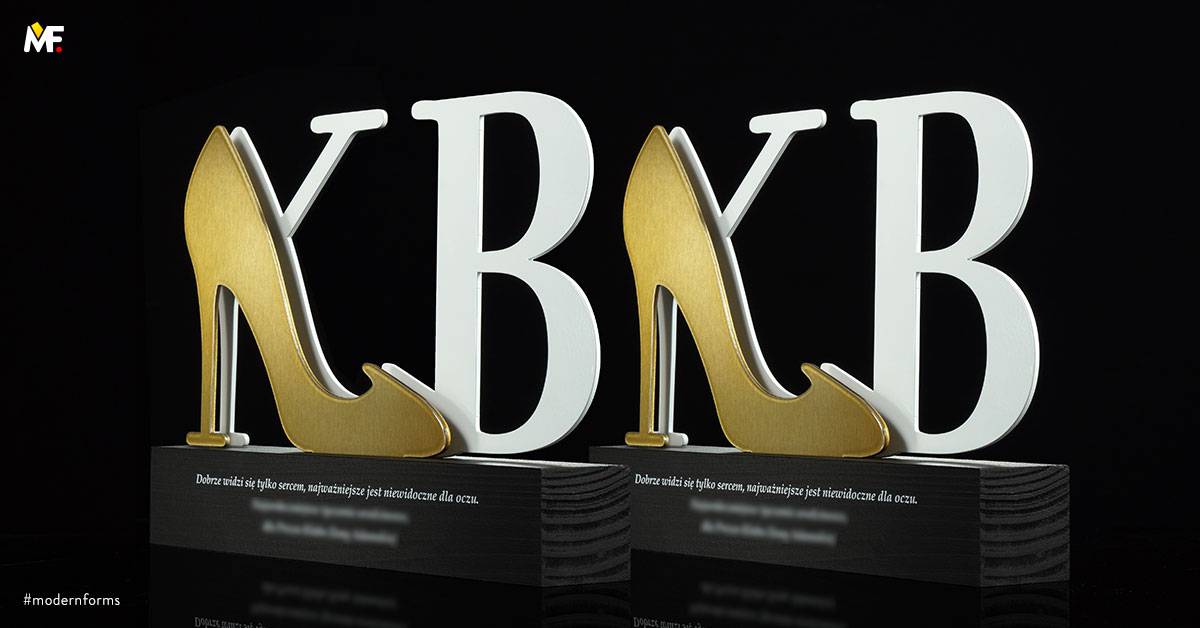 Trophies Occasional Thanks, Congratulations Gold Premium Stainless steel Steel White Wood 