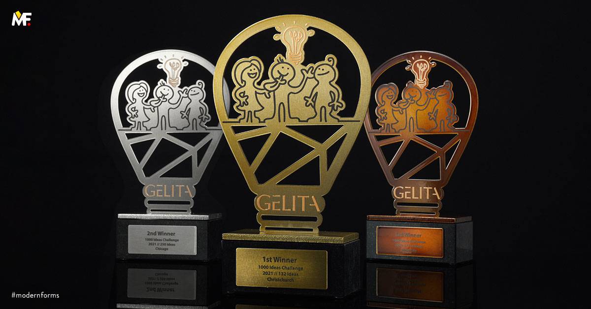 Trophies Commemorative Special awards Brown Gold Granite Stainless steel Standard 