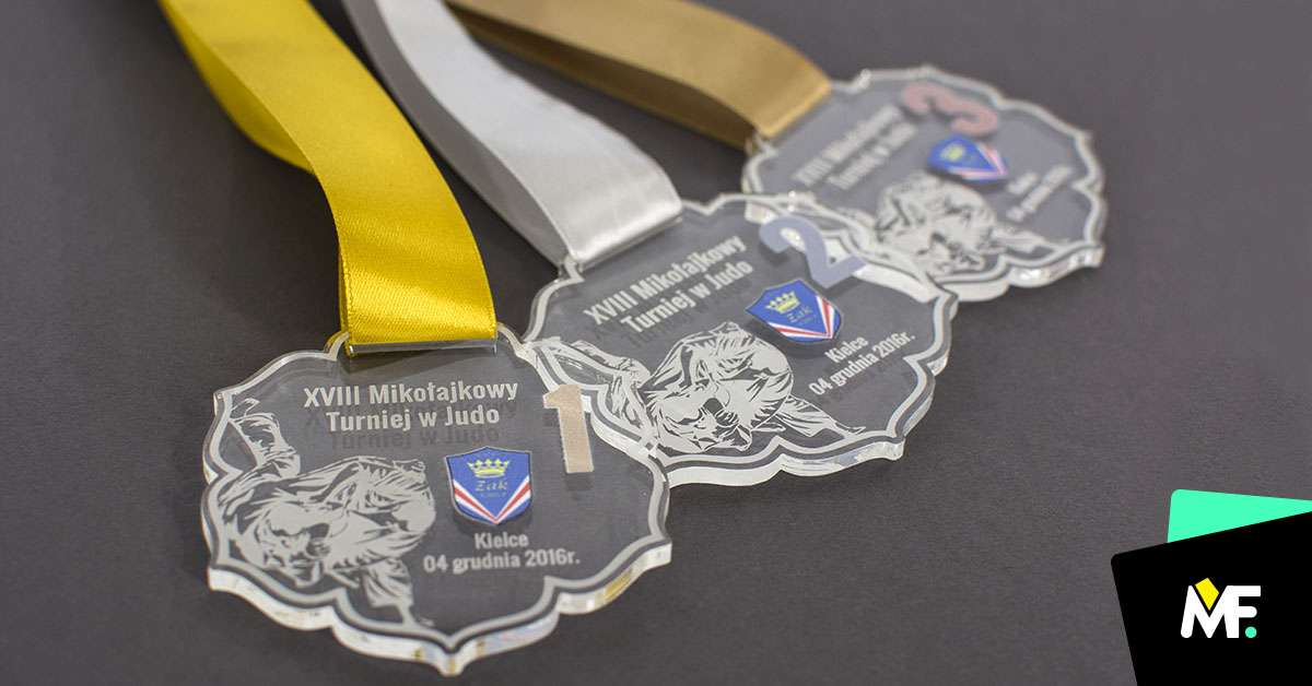 Judo cup medal - Modern Forms - producent of medals and trophies