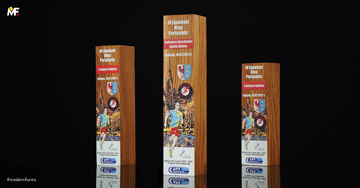 Trophies Sport Running Custom Double-sided Premium Wood 