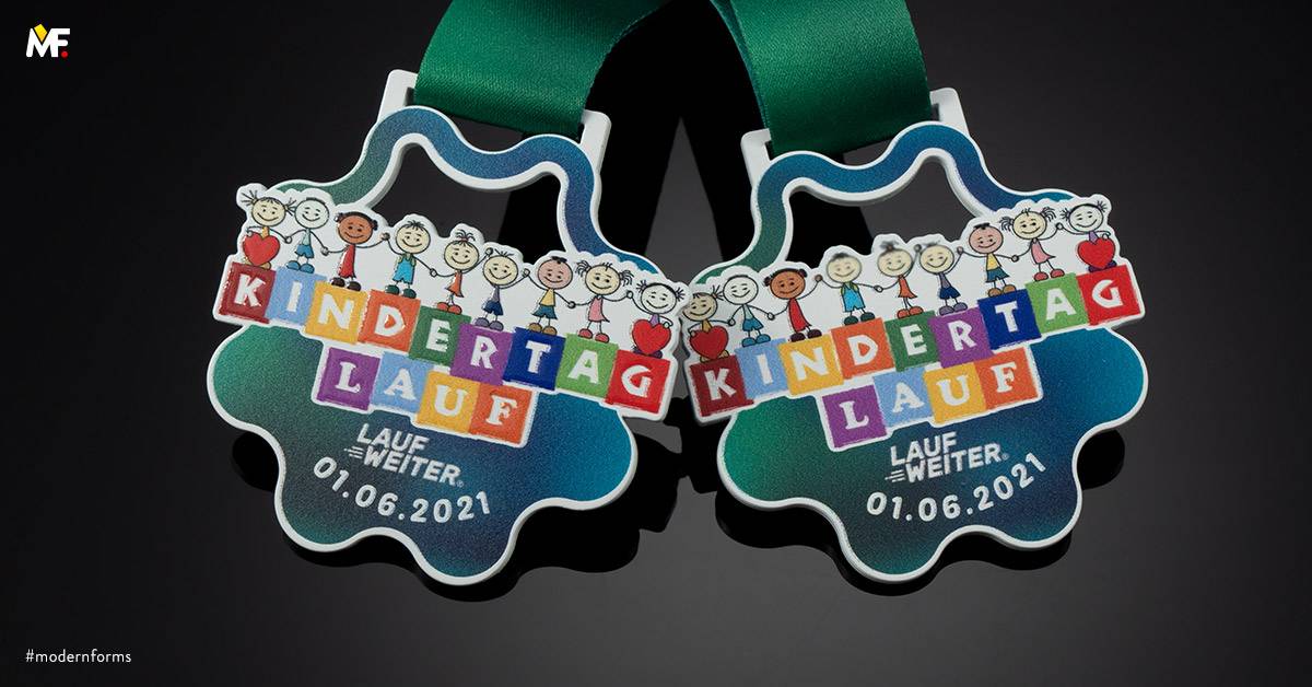 Medals Commemorative For children Cut outs One-sided Premium Steel White 