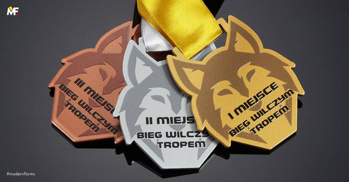 Medals Sport Running Brown Custom Double-sided Gold Premium Silver Steel 
