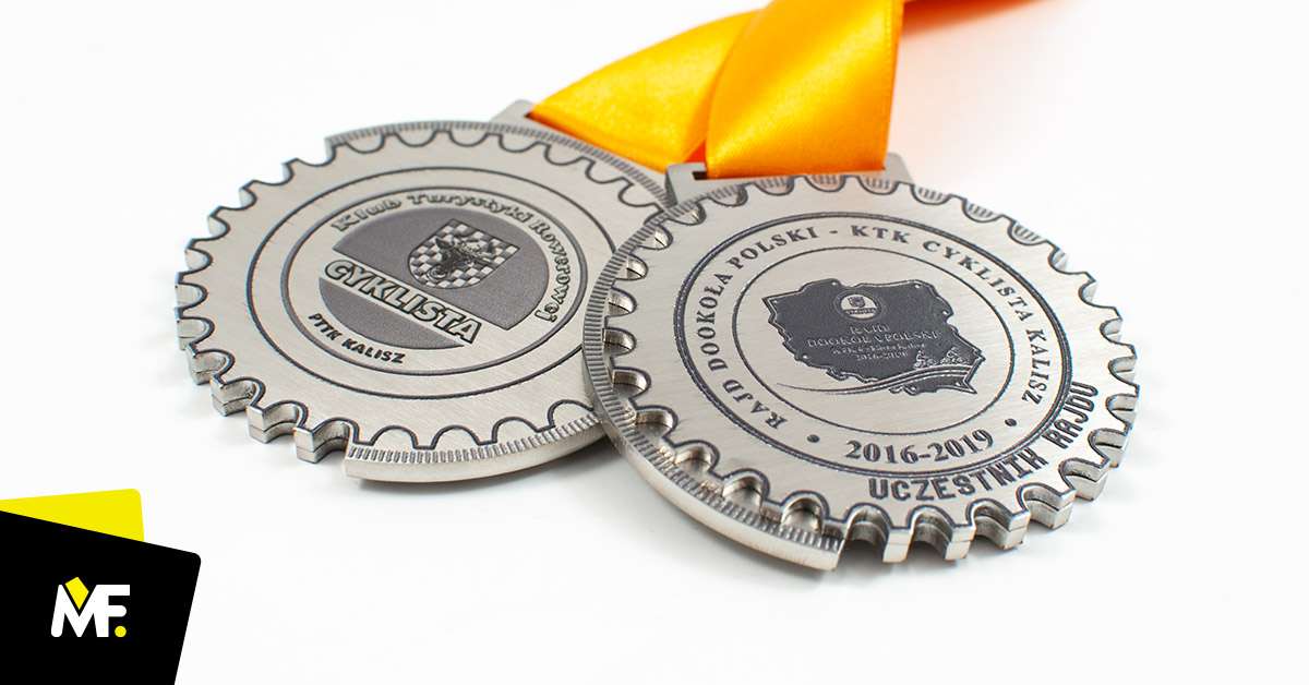 Medals Sport Cycling Custom Cycling Double-sided Medals Premium Silver Sport Stainless steel 