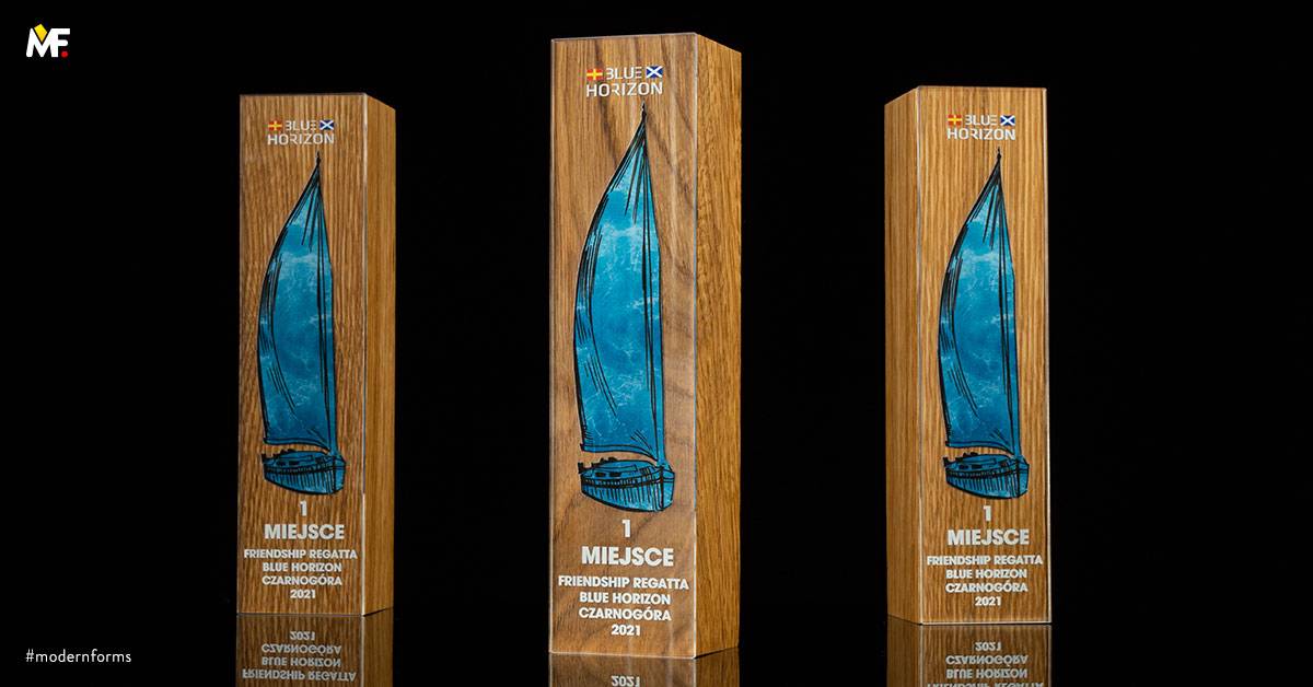 Trophies Sport Water sports Custom One-sided Plexiglass Premium Wood 