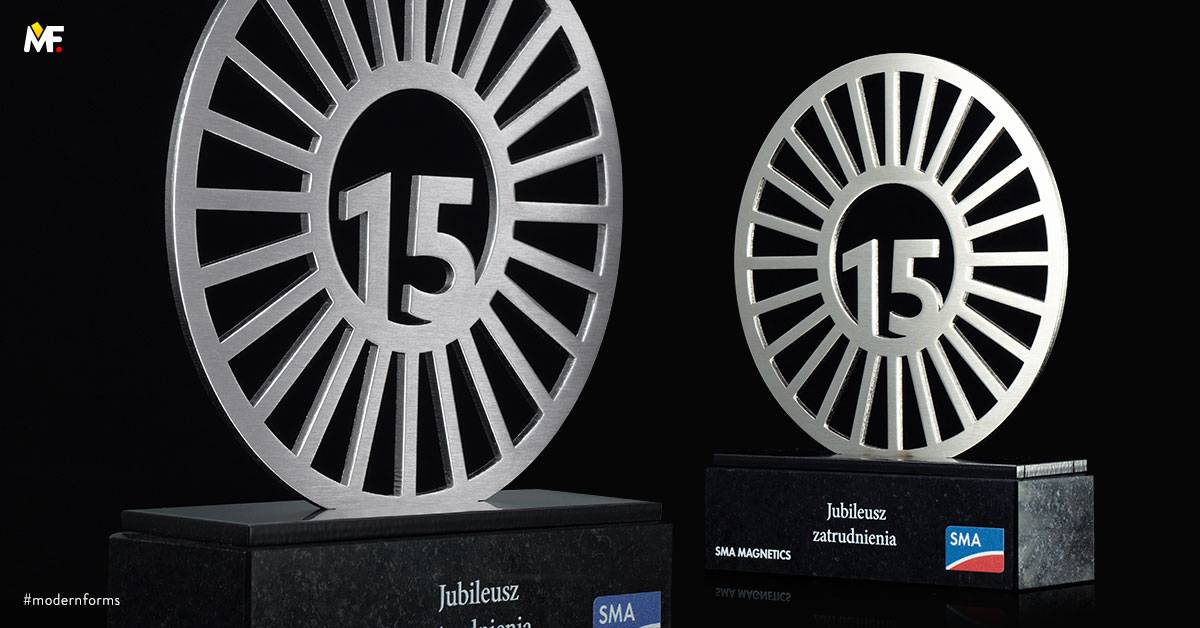 Trophies Commemorative Jubilees, anniversaries Cut outs granite (stone) One-sided Premium Silver Stainless steel 