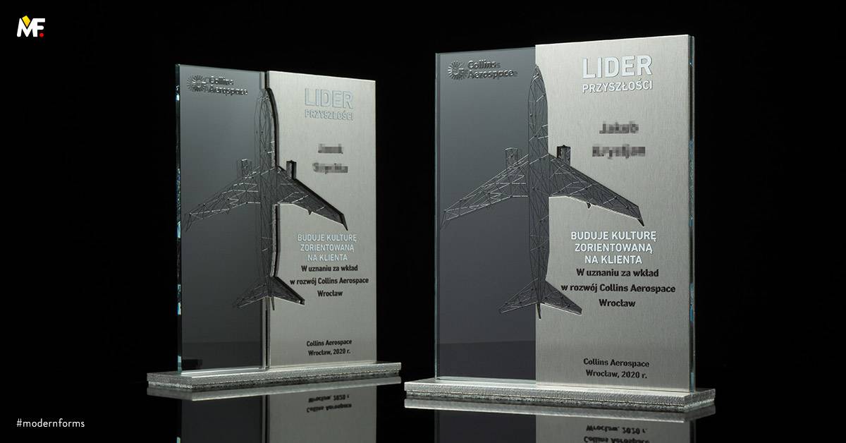 Trophies Commemorative For the employee, for the employer Custom Glass Premium Silver Stainless steel 