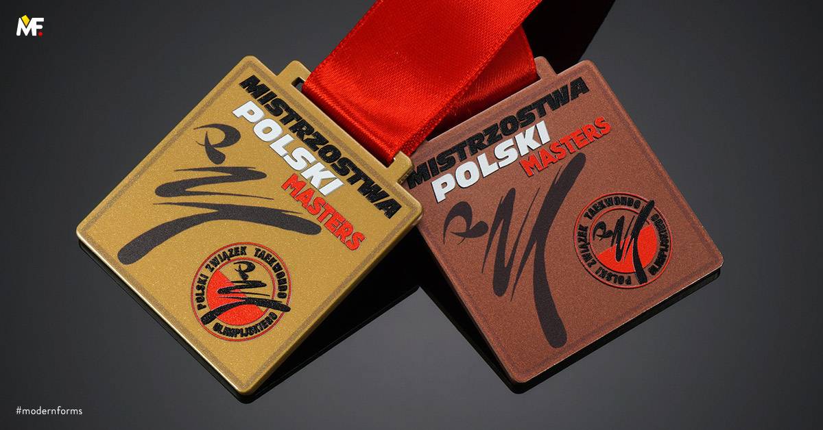 Medals Sport Martial arts Brown Custom Gold One-sided Premium Silver Steel 