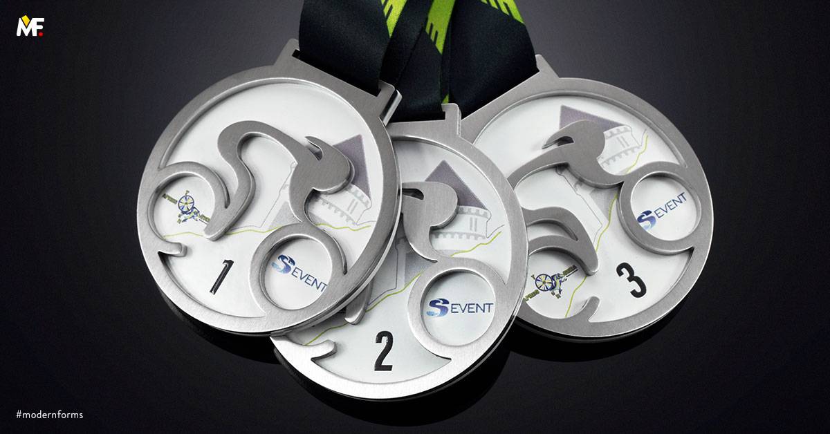 Medals Sport Cycling Custom Exclusive One-sided Stainless steel Steel White 