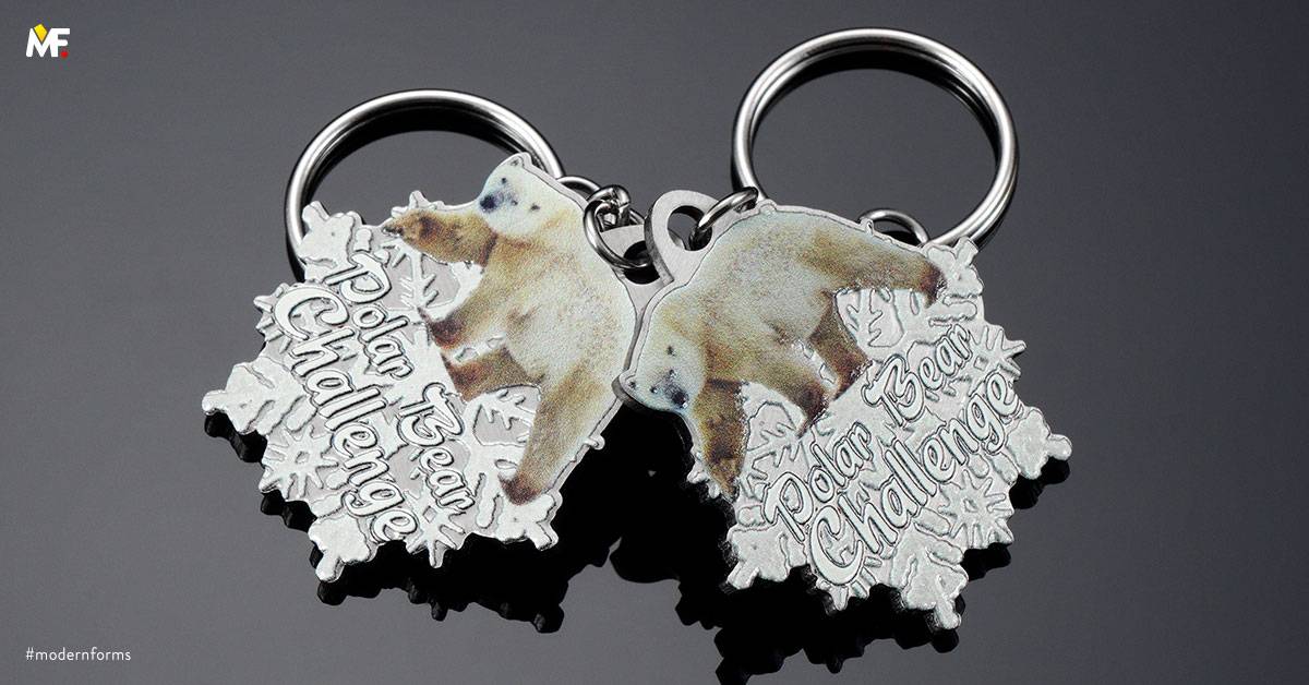 Keyrings Commemorative Special awards Custom One-sided Premium Silver Stainless steel 