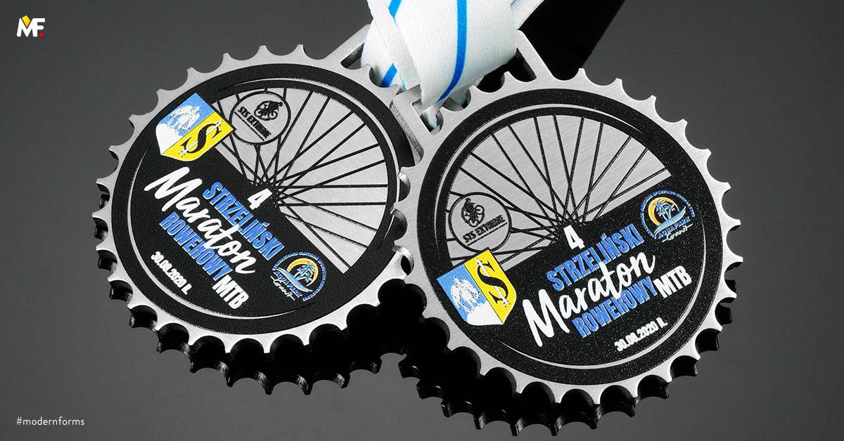 Medals Sport Cycling Custom One-sided Premium Silver Stainless steel 