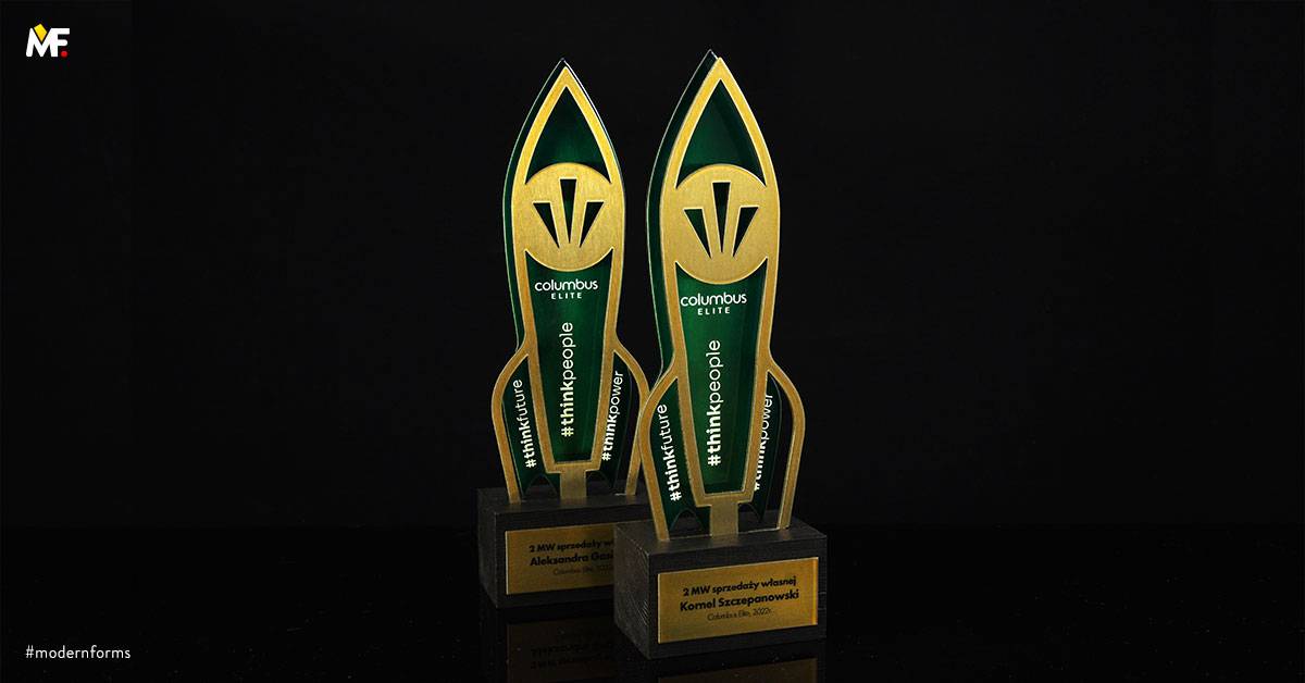 Trophies Occasional For the employee, for the employer Gold Green Premium Stainless steel Wood 