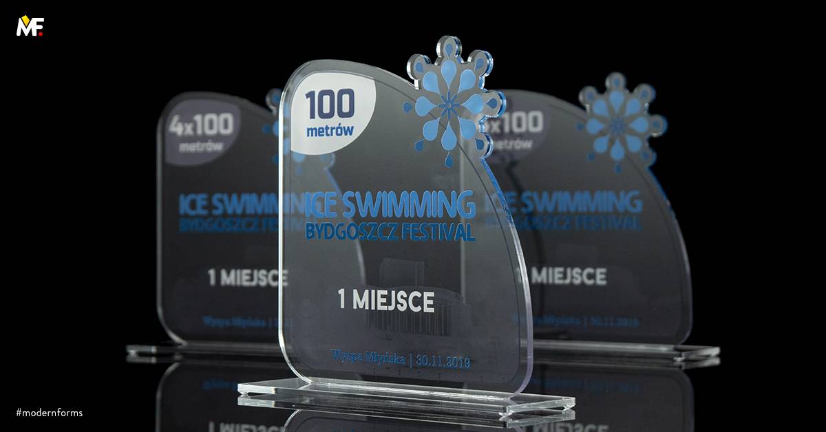 Trophies Sport Swimming Custom One-sided Plexiglass Standard 