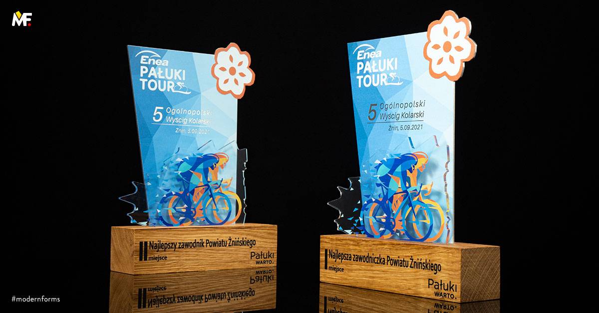 Trophies Sport Cycling Custom One-sided Plexiglass Stainless steel Standard Wood 
