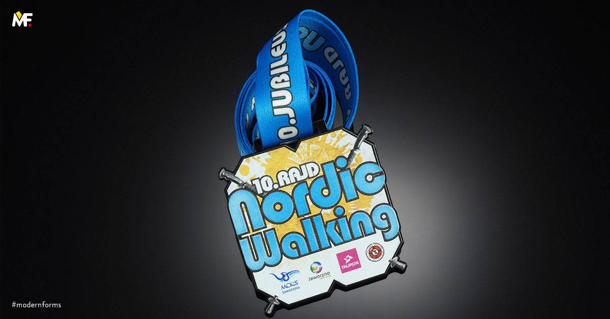 Medals Sport Nordic walking Black Premium Steel 