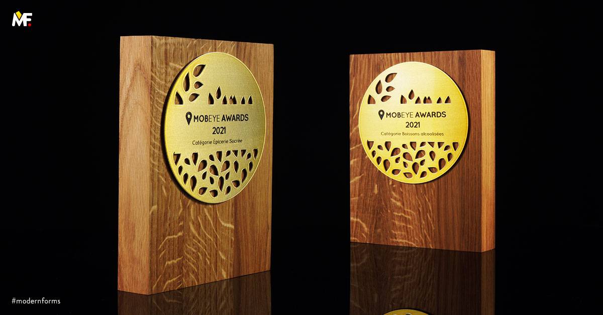 Trophies Commemorative Industry events Custom Gold Premium Stainless steel Wood 