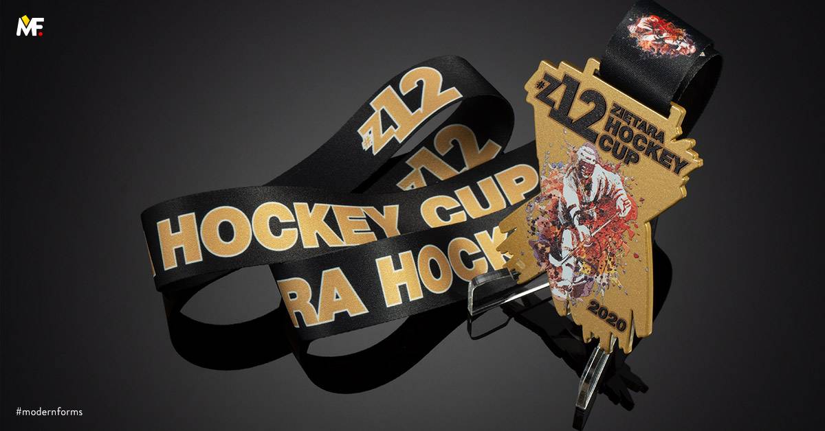 Medals Sport Hockey Custom Gold One-sided Premium Steel 