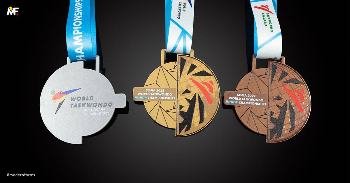 Medals Sport Martial arts Brown Gold Premium Silver Steel 