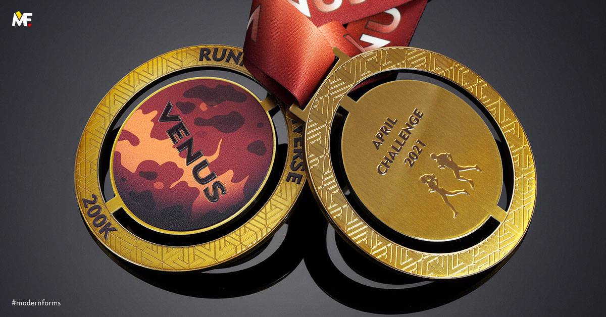 Medals Sport Running Cut outs Double-sided Gold Premium Stainless steel 