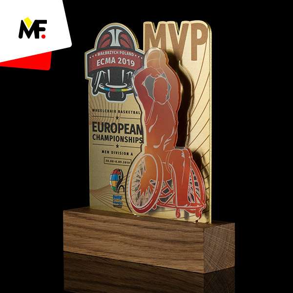 Trophies Sport Basketball Basketball Black steel Brown Colourless Custom Gold Plexiglass Premium Sport Trophies Wood 