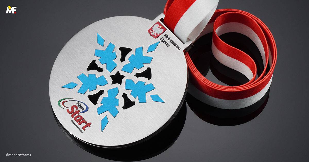 Medals Sport Winter sports Cut outs Double-sided Gold Premium Stainless steel 