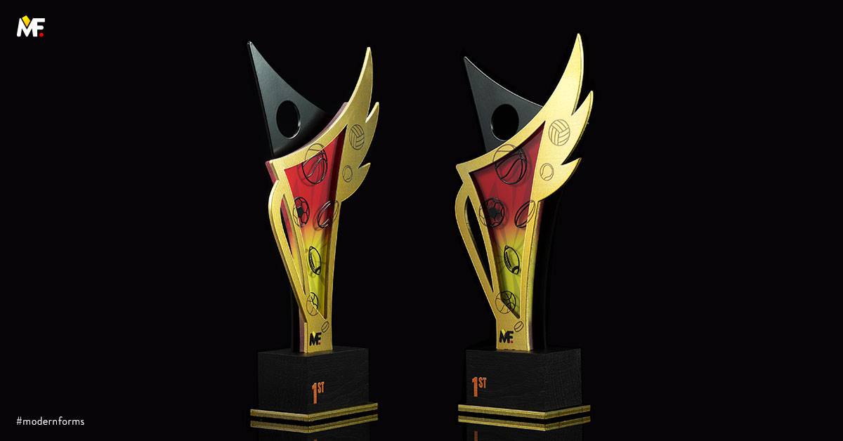 Trophies Sport Other for sport Black Custom Exclusive Glass Gold Stainless steel Wood 