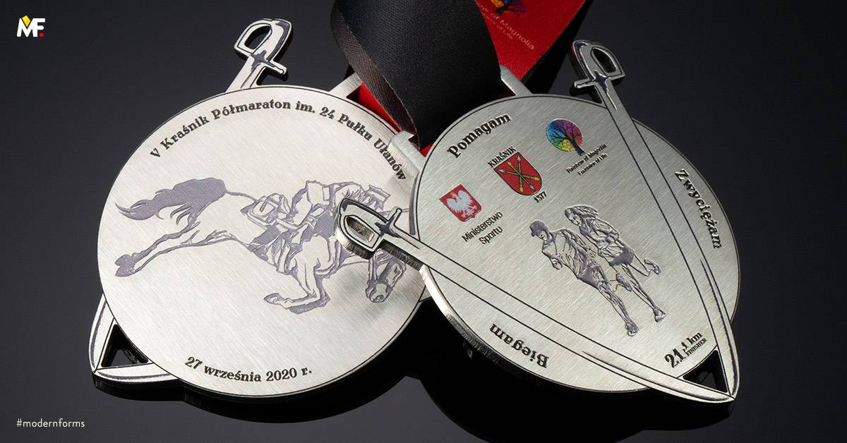 Medals Sport Running Custom Double-sided Premium Silver Stainless steel 