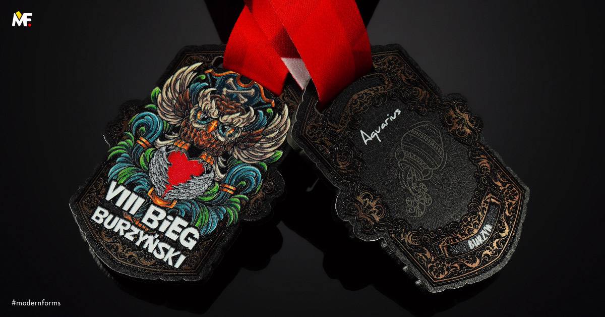 Medals Sport Running Black Custom Double-sided Premium Steel 