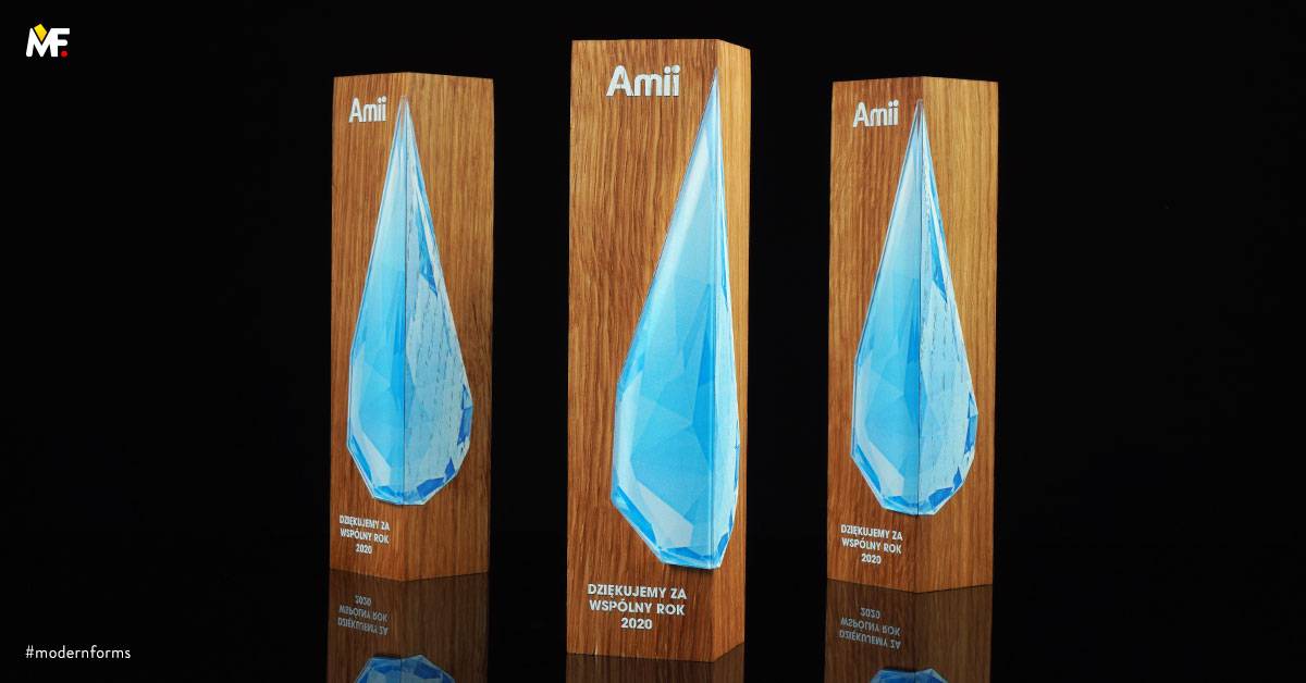 Trophies Commemorative Thanks, Congratulations Custom One-sided Plexiglass Premium Wood 