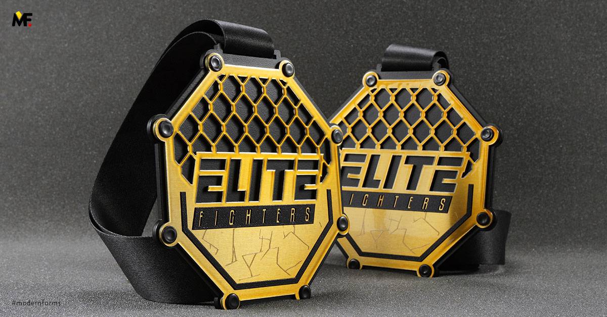 Medals Sport Martial arts Black Custom Exclusive Gold One-sided Stainless steel Steel 