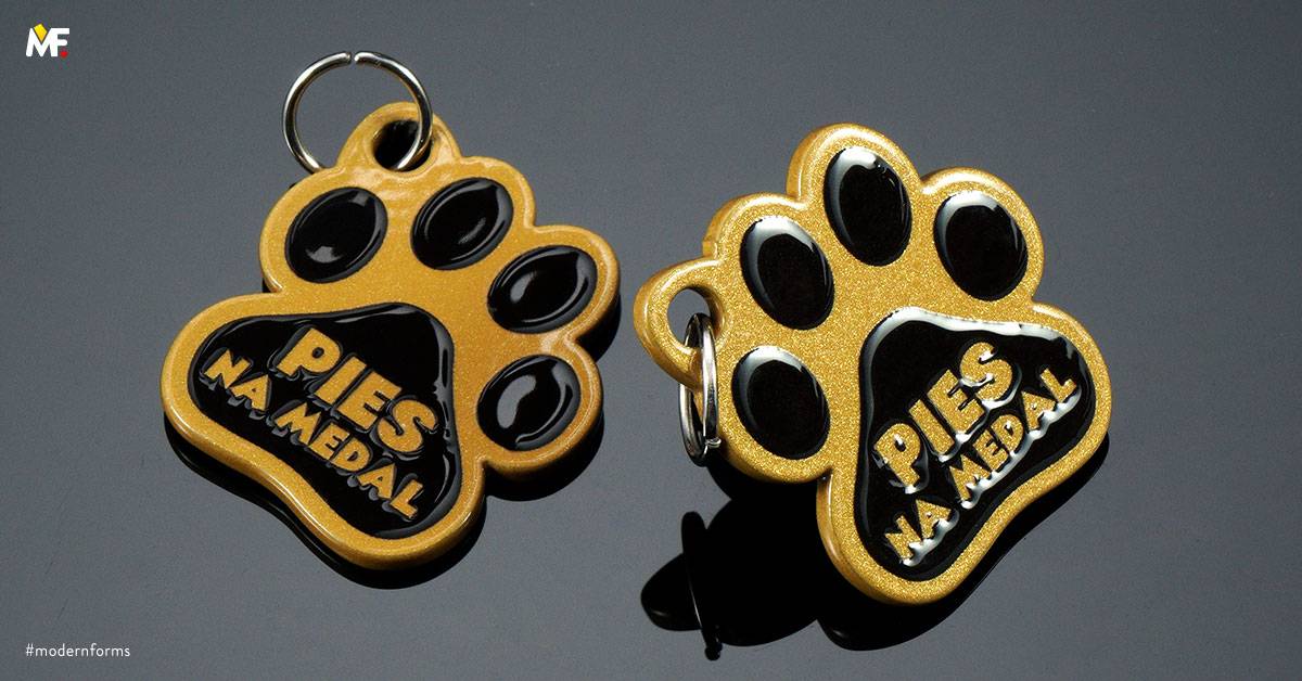 Keyrings Commemorative For animals Custom Gold One-sided Premium Steel 