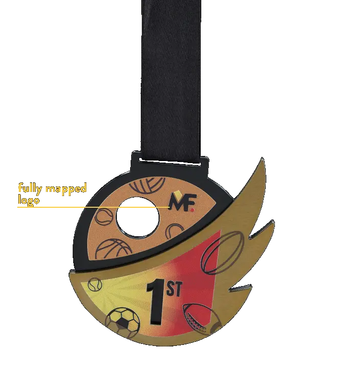 Sports medal - product presentation