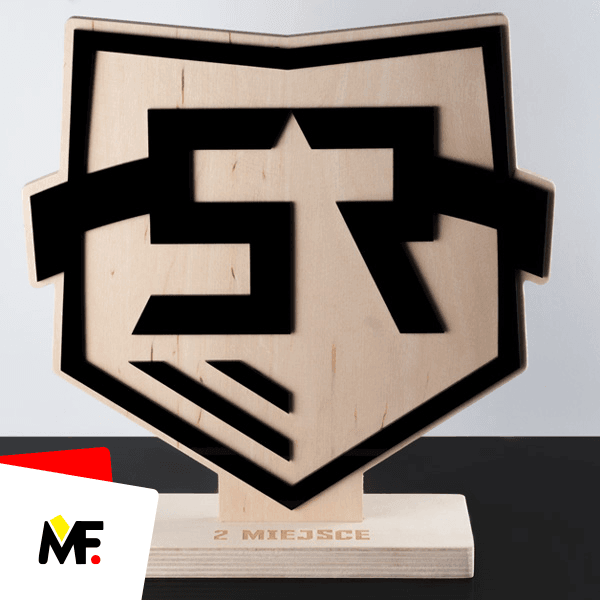 Custom-made wooden trophies